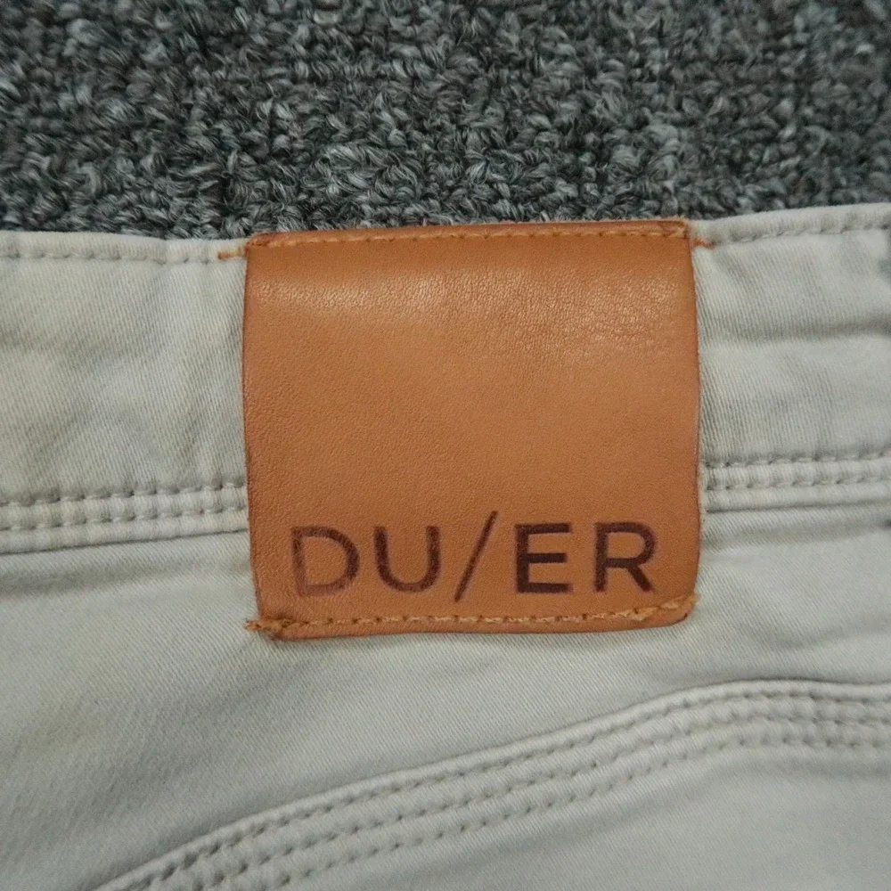 DUER Pants Mens 28x30 Gray No Sweat N2X Slim 5 Pocket Stretch *